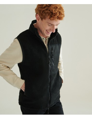 FRO-FR855-Veste sans manches sherpa recyclée